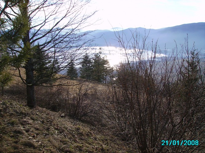 Pogled na Cerkniško jezero.